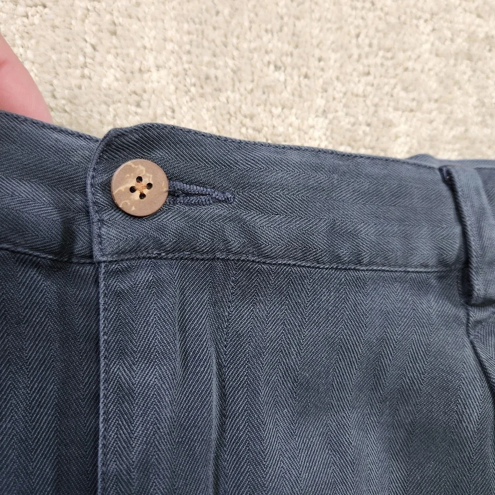 Vintage‎ Tommy Bahama Shorts Men 36 READ* 100% Silk Pleated High Rise Faded